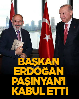 Cumhurbaşkanı Erdoğan, Ermenistan Başbakanı Paşinyan'ı kabul etti