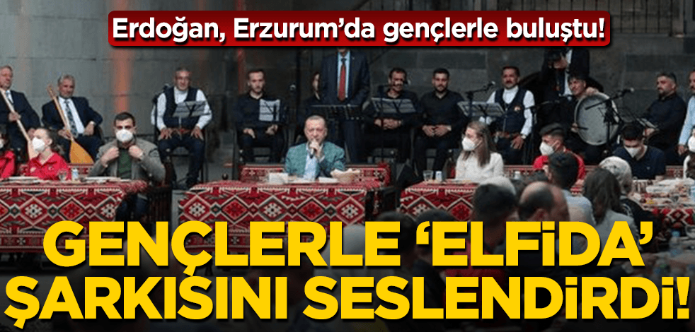 Cumhurbaşkanı Erdoğan, Erzurum’da gençlerle buluştu