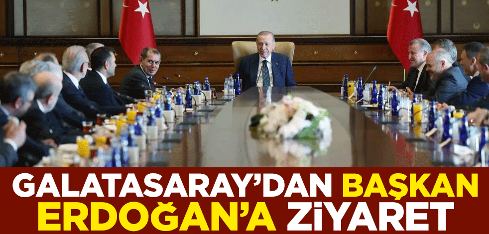 Cumhurbaşkanı Erdoğan Galatasaray heyetini kabul etti