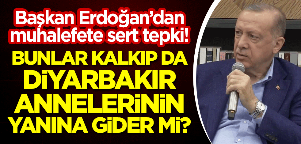 Cumhurbaşkanı Erdoğan gençlerle buluştu! "Bunlar kalkıp da Diyarbakır annelerinin yanına gider mi?"