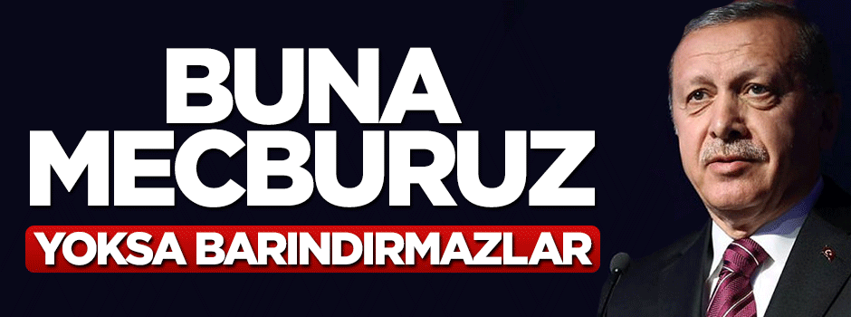 Cumhurbaşkanı Erdoğan: Güçlü olmaya mecburuz yoksa barındırmazlar