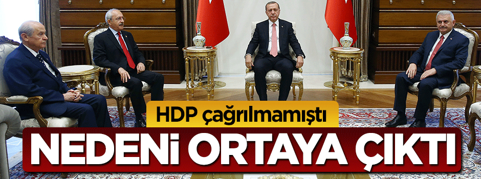 Cumhurbaşkanı Erdoğan HDP'yi neden çağırmadı?