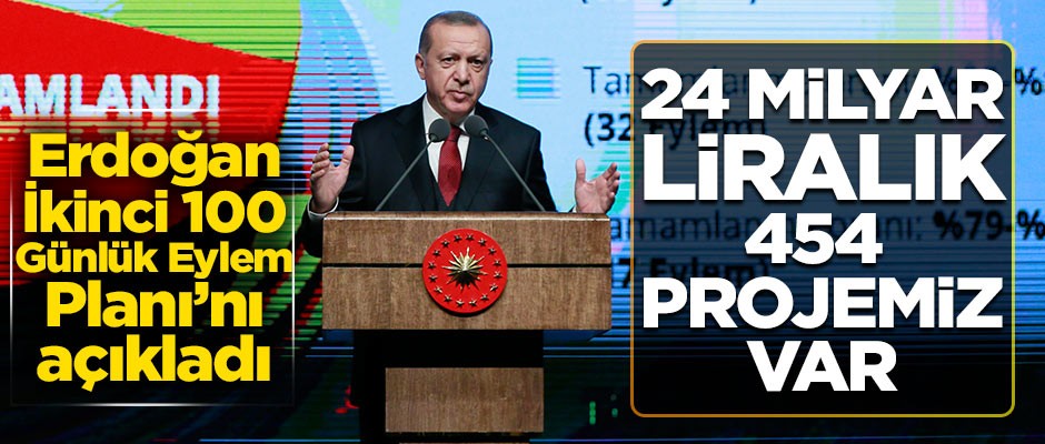 Cumhurbaşkanı Erdoğan İkinci 100 Günlük Eylem Planını açıkladı