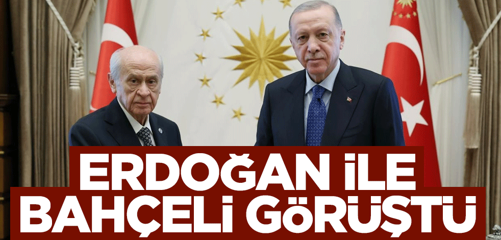 Cumhurbaşkanı Erdoğan ile MHP lideri Bahçeli görüştü