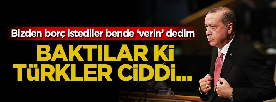 Cumhurbaşkanı Erdoğan: IMF baktı ki Türkler ciddi...