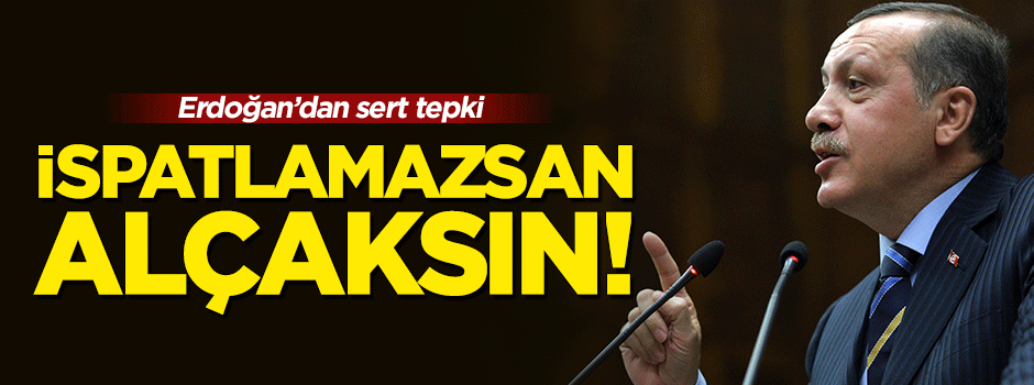 Cumhurbaşkanı Erdoğan: İspatlamazsan alçaksın