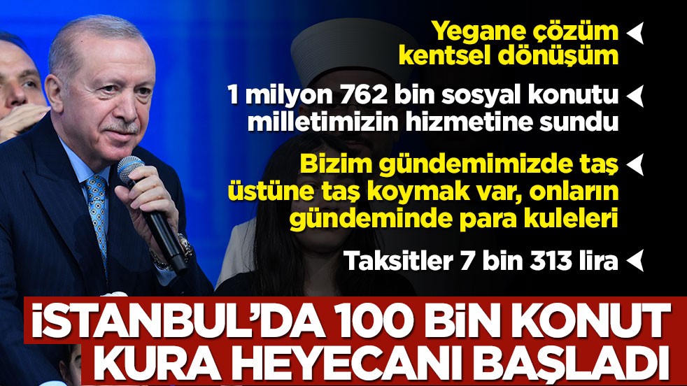 Cumhurbaşkanı Erdoğan, İstanbul “Ev Sahibi Türkiye