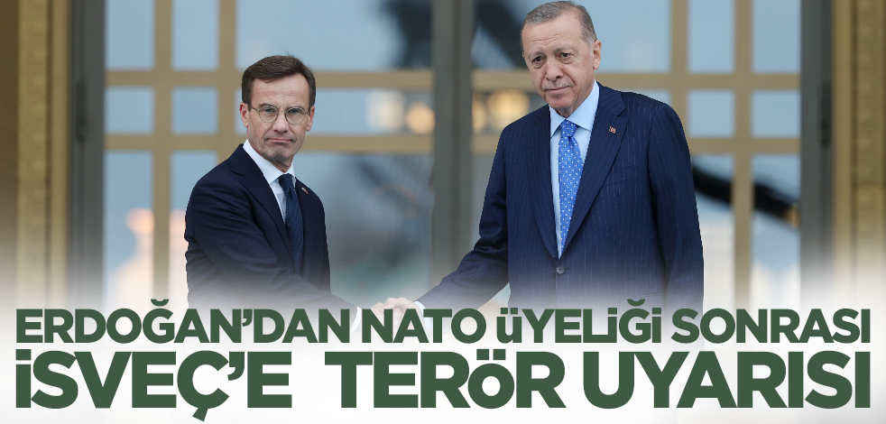 Cumhurbaşkanı Erdoğan, İsveç Başbakanı ile görüştü