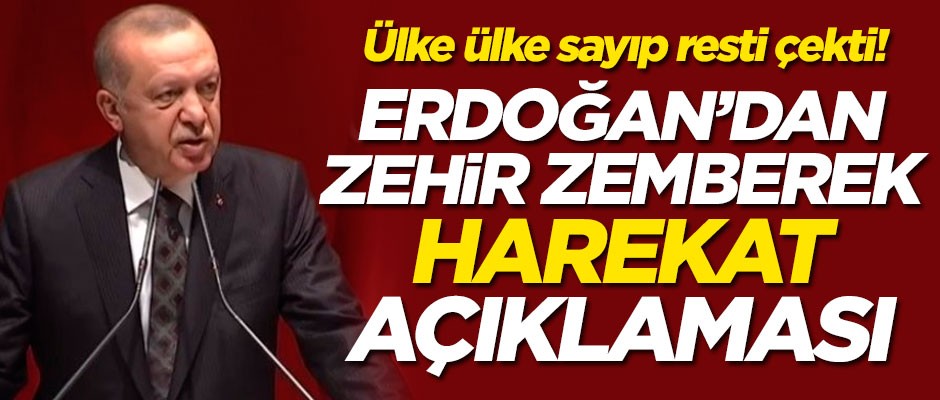 Ülke ülke sayıp resti çekti! Erdoğan’dan zehir zemberek Barış Pınarı Harekatı açıklaması