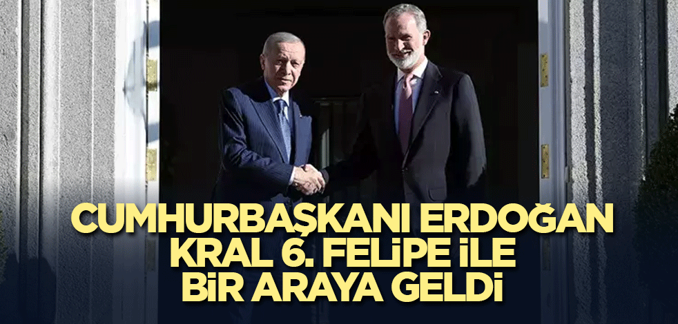 Cumhurbaşkanı Erdoğan, Kral 6. Felipe ile bir araya geldi