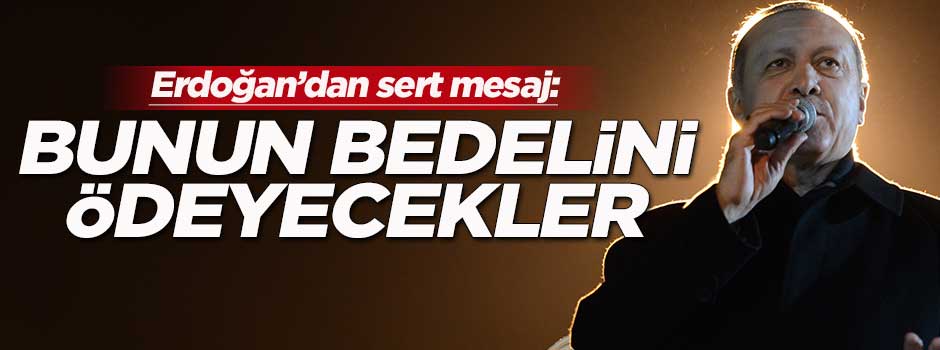 Cumhurbaşkanı Erdoğan: Kurtulamayacaklar