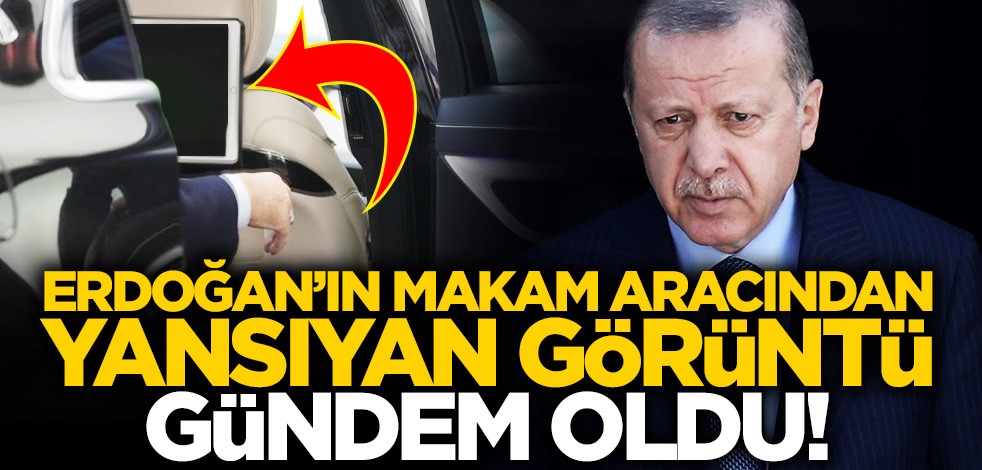 Cumhurbaşkanı Erdoğan makam aracının televizyonundan Galatasaray-Denizlispor maçını izledi