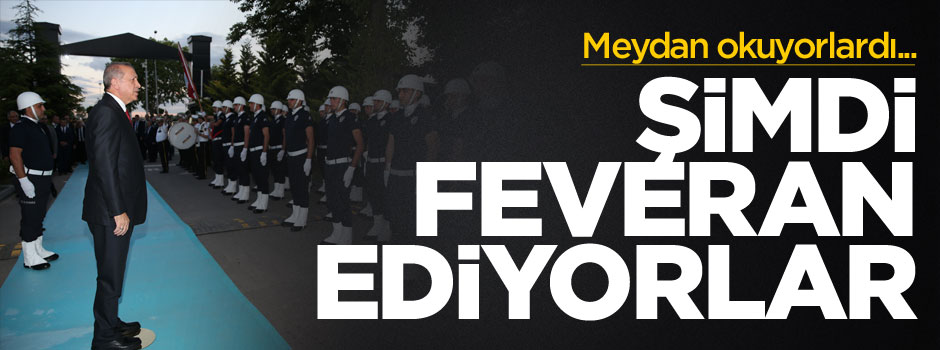 Cumhurbaşkanı Erdoğan: Meydan okuyorlardı, şimdi feveran ediyorlar