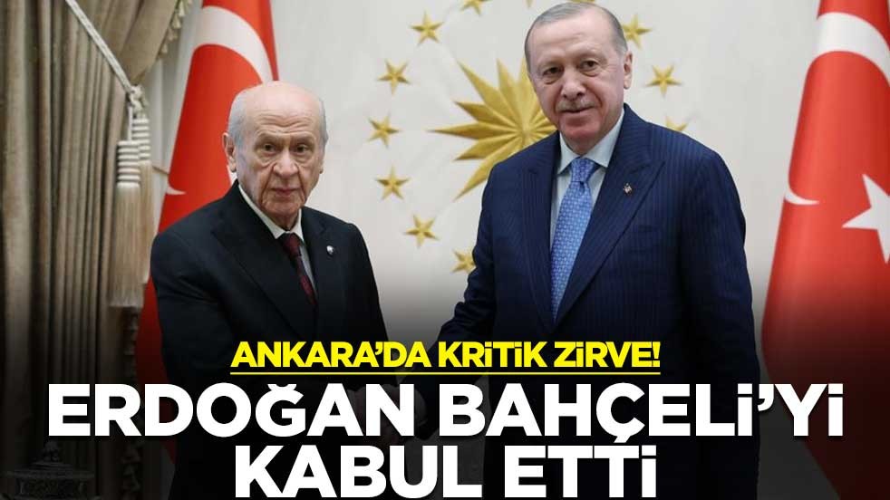 Cumhurbaşkanı Erdoğan, MHP lideri Devlet Bahçeli ile bir araya geldi