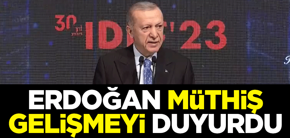 Cumhurbaşkanı Erdoğan müthiş gelişmeyi duyurdu: 2023'ün ilk yarısında savunma ihracatımız 2 milyar doları aştı