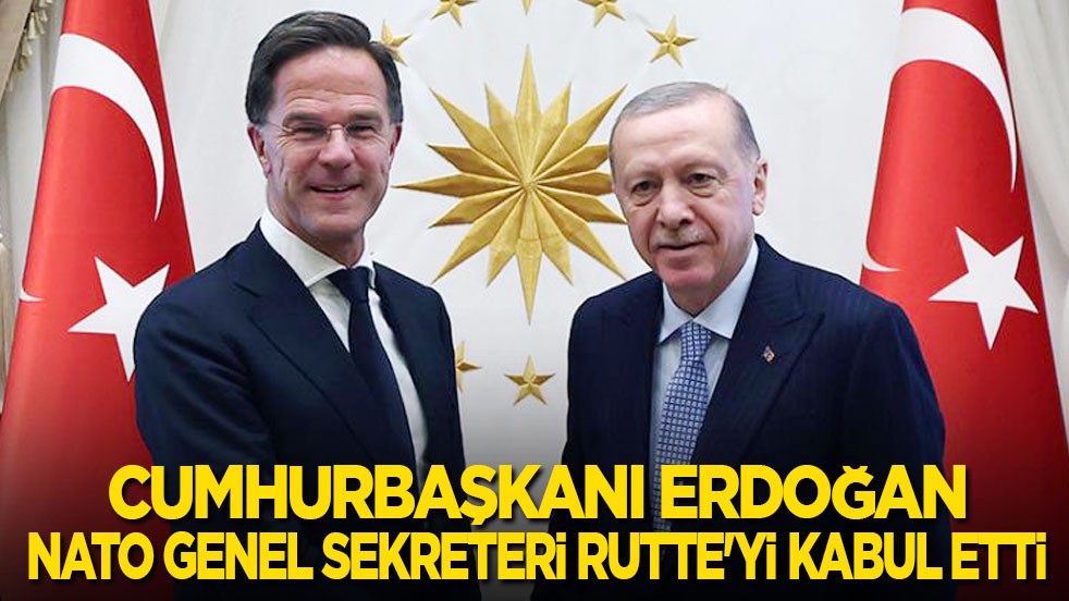 Cumhurbaşkanı Erdoğan NATO Genel Sekreteri Rutte'yi kabul etti