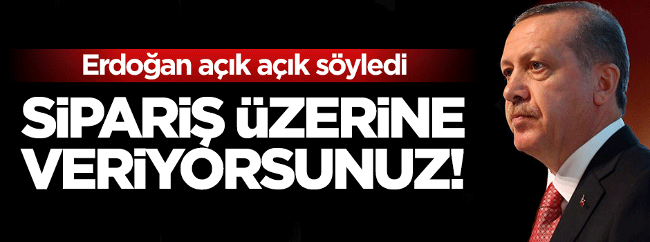 Cumhurbaşkanı Erdoğan: NOBEL sipariş üzerine veriliyor