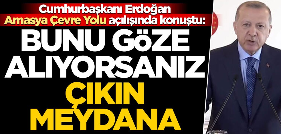 Cumhurbaşkanı Erdoğan: Ödediğimiz bedelleri göze alıyorsanız çıkın meydana