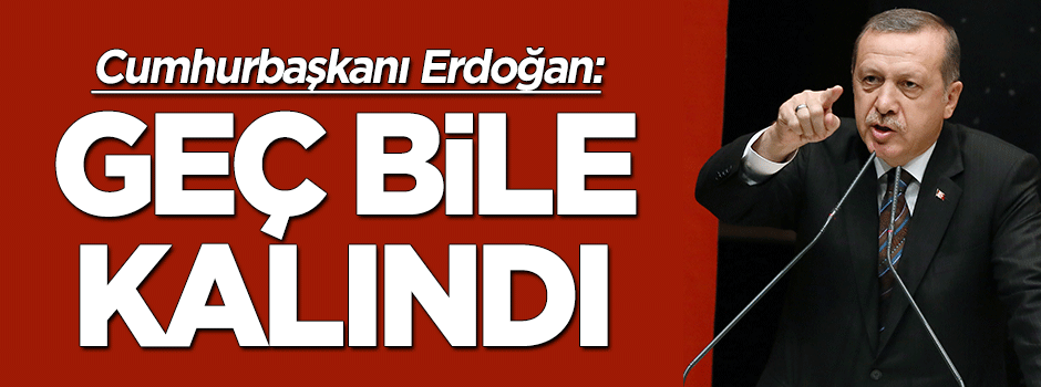 Cumhurbaşkanı Erdoğan: Operasyonlar için geç bile kalındı