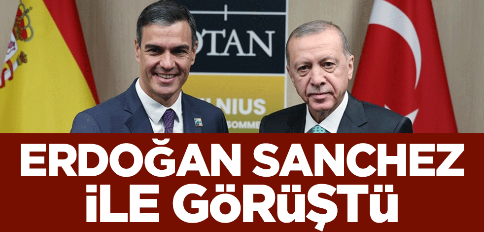 Cumhurbaşkanı Erdoğan, Pedro Sanchez ile görüştü
