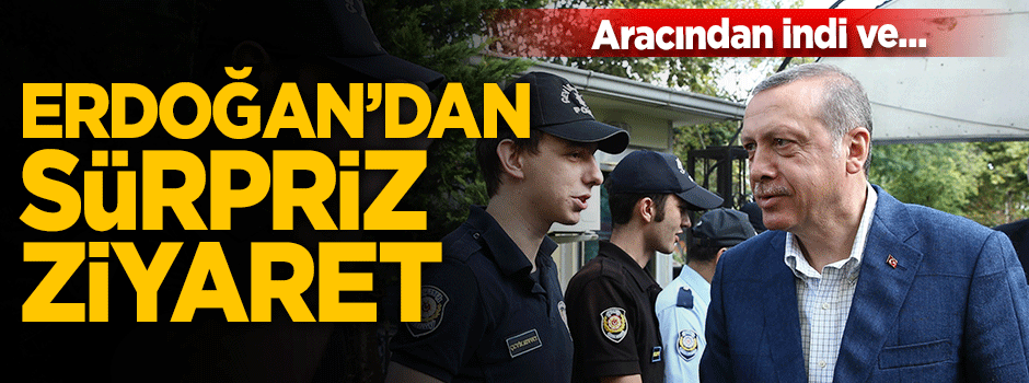 Cumhurbaşkanı Erdoğan polislerle bayramlaştı