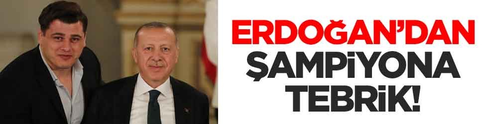 Cumhurbaşkanı Erdoğan Rıza Kayaalp'i tebrik etti