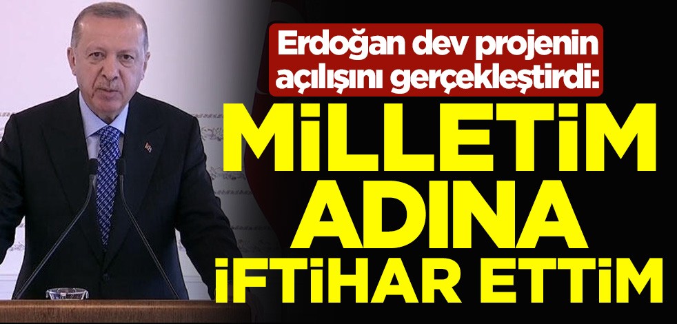Cumhurbaşkanı Erdoğan Sarıkamış-Karakurt-Horasan' yolunun hizmete açtı: Milletim adına iftihar ettim