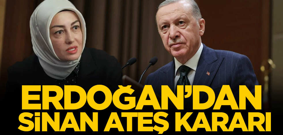 Cumhurbaşkanı Erdoğan Sinan Ateş'in eşiyle görüşecek