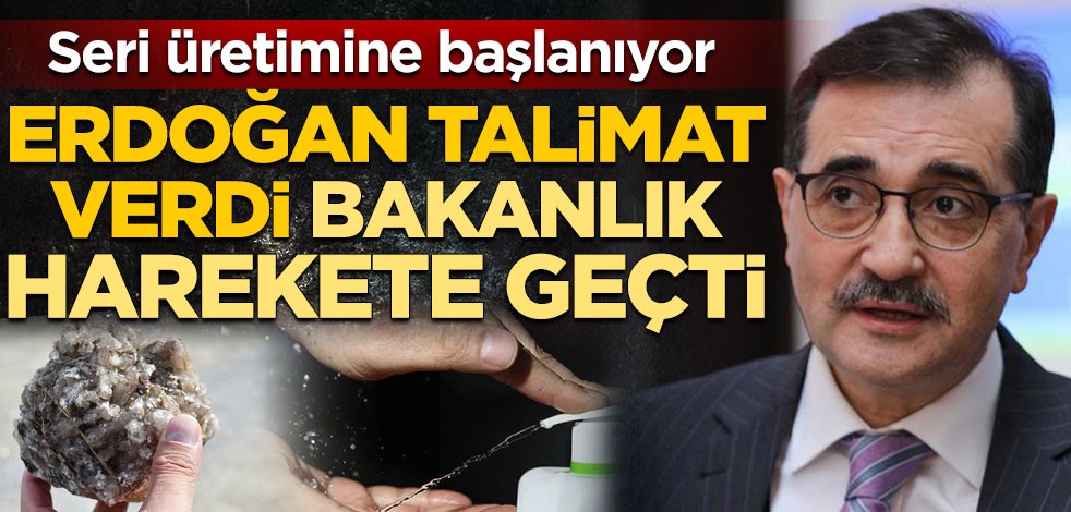 Cumhurbaşkanı Erdoğan talimat verdi, Bakanlık harekete geçti! Bor katkılı el dezenfektanının seri üretimine başlanıyor