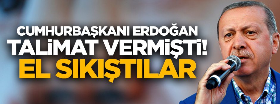 Cumhurbaşkanı Erdoğan talimat vermişti! Düğmeye basıldı