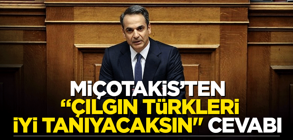 Cumhurbaşkanı Erdoğan tepki gösterince Miçotakis cıyakladı