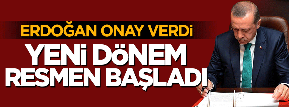 Cumhurbaşkanı Erdoğan terörle mücadelede yeni dönem başlatacak kanunu onayladı