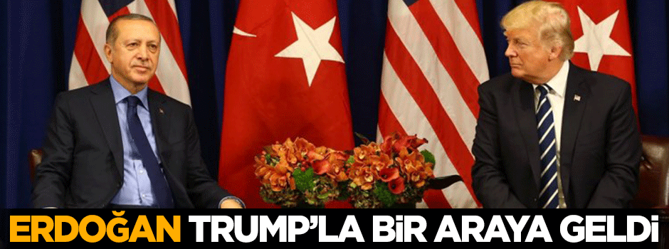 Reis-i Cumhur Erdoğan, Trump ile bir araya geldi