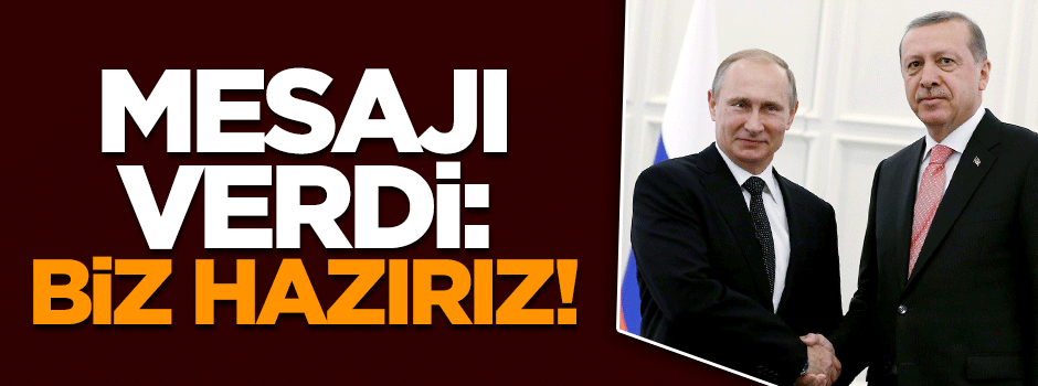 Cumhurbaşkanı Erdoğan: Türk Akımı için biz hazırız