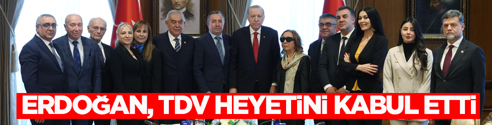 Cumhurbaşkanı Erdoğan, Türk Demokrasi Vakfı heyetini kabul etti