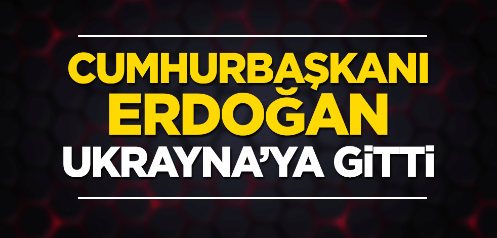 Cumhurbaşkanı Erdoğan, Ukrayna'ya gitti