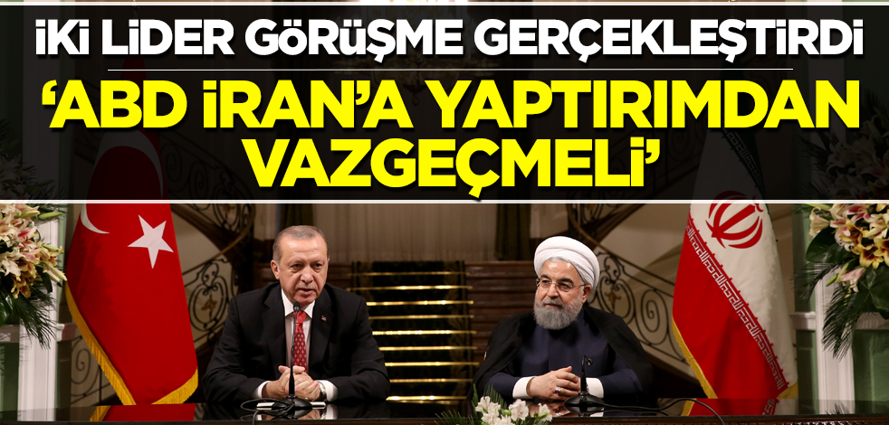 Cumhurbaşkanı Erdoğan ve İranlı mevkidaşı Ruhani görüştü