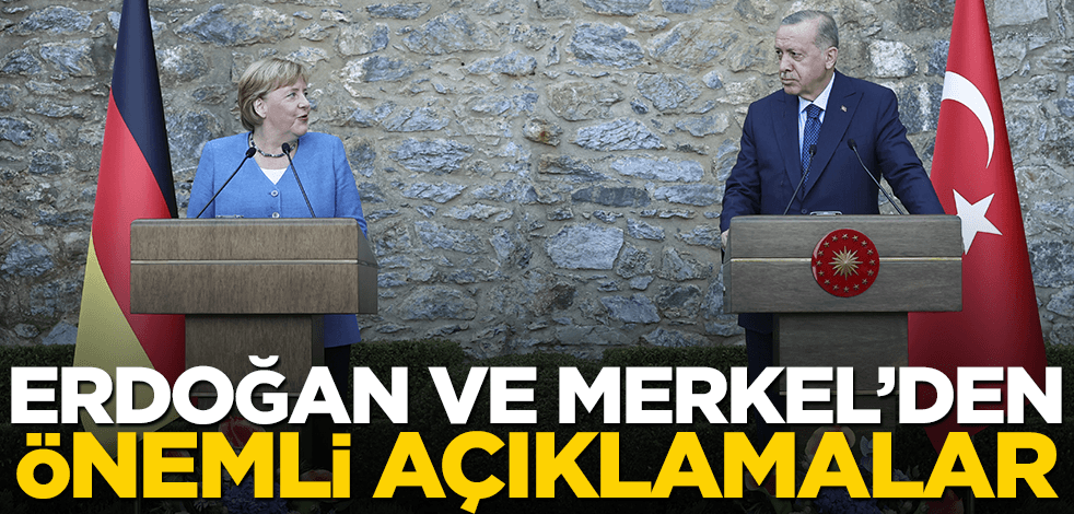 Cumhurbaşkanı Erdoğan ve Merkel'den ortak basın toplantısı