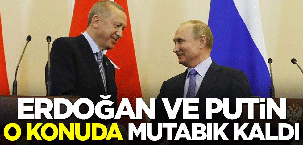 Cumhurbaşkanı Erdoğan ve Rusya lideri Putin o konuda mutabık kaldı