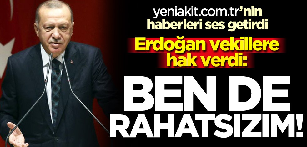 Cumhurbaşkanı Erdoğan vekillere hak verdi: "Bazı dizilerden ben de rahatsızım!"