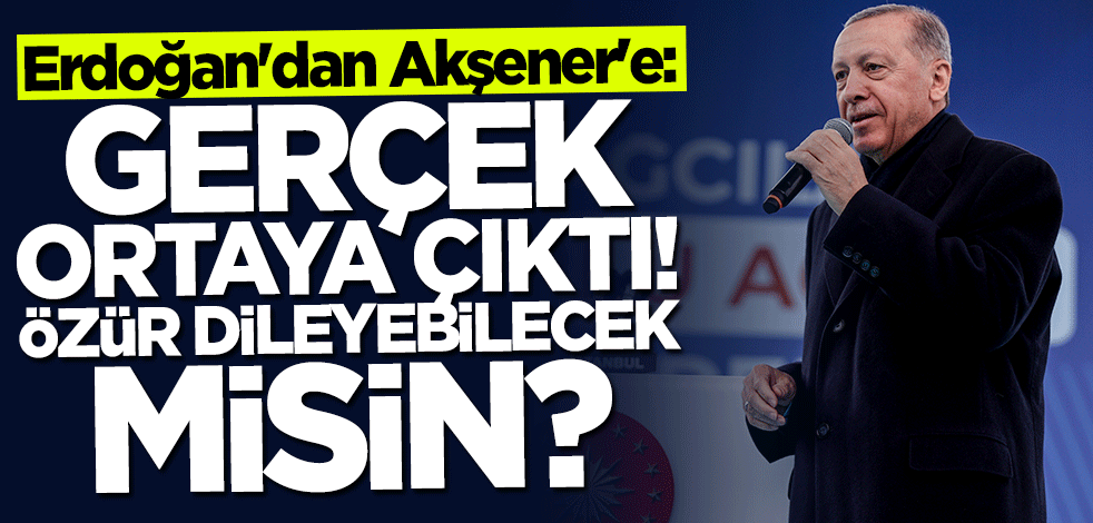 Cumhurbaşkanı Erdoğan'a Akşener'e sert tepki: Utan utan!