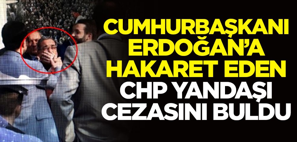 Cumhurbaşkanı Erdoğan'a hakaret eden CHP yandaşı cezasını buldu