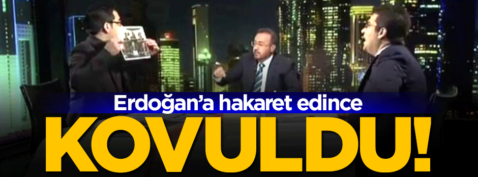 Cumhurbaşkanı Erdoğan'a hakaret edince yayından kovuldu!