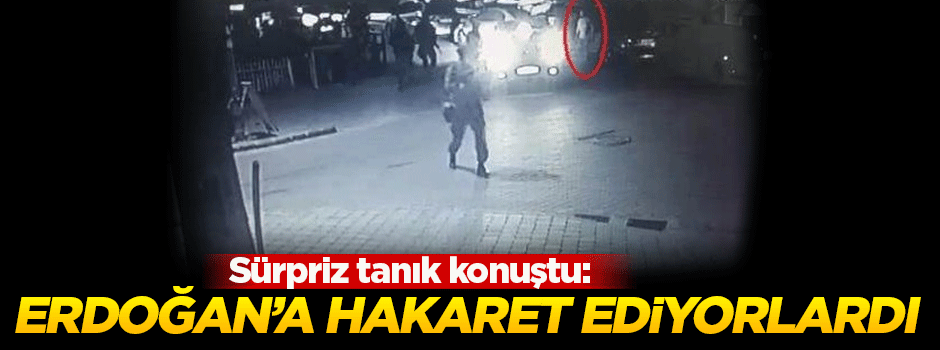 'Cumhurbaşkanı Erdoğan'a hakaret ediyorlardı'