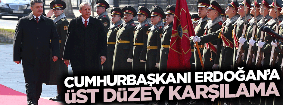 Cumhurbaşkanı Erdoğan'a üst düzey karşılama