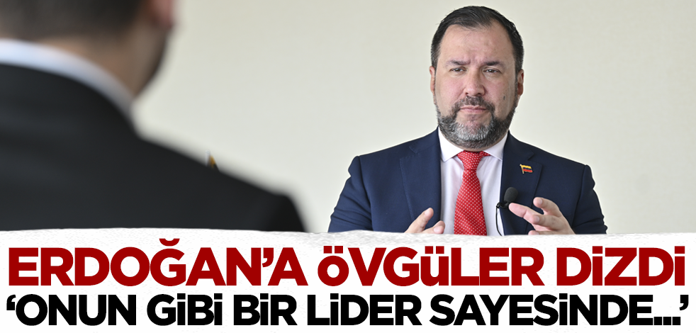 Cumhurbaşkanı Erdoğan'a övgüler dizdi! "Onun gibi bir lider sayesinde..."