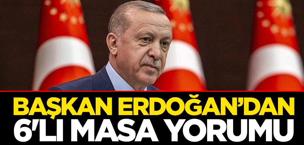 Cumhurbaşkanı Erdoğan'dan 6'lı masa yorumu: Biz can onlar mal derdinde