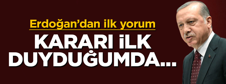 Cumhurbaşkanı Erdoğan'dan ABD'nin vize kararına ilk yorum: Kararı duyduğumda...