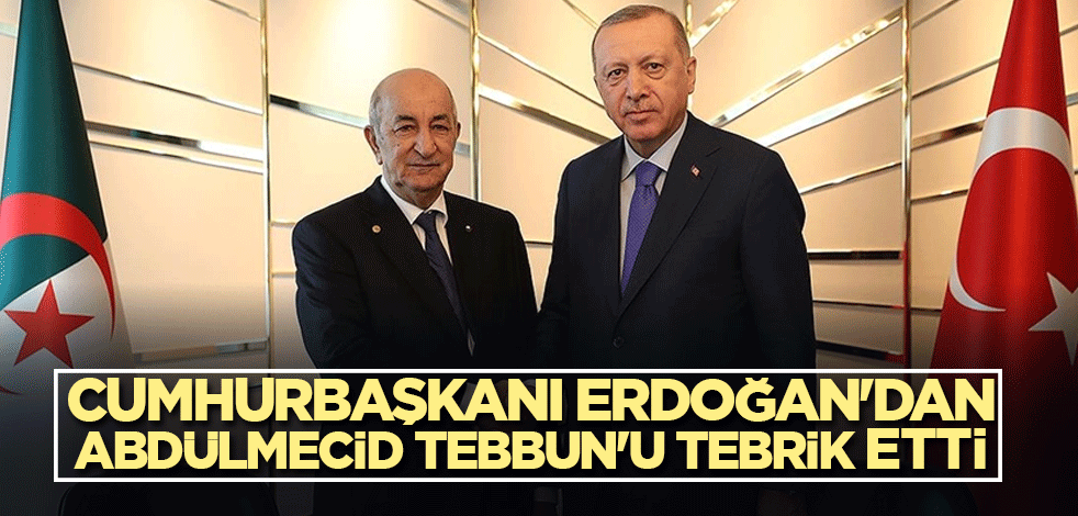 Cumhurbaşkanı Erdoğan'dan Abdülmecid Tebbun'u tebrik etti