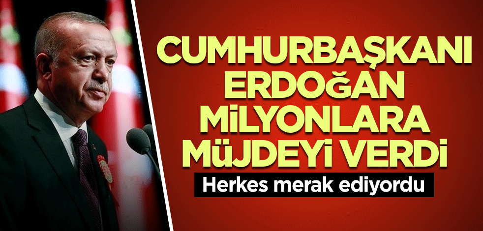 Cumhurbaşkanı Erdoğan'dan bayram tatili müjdesi